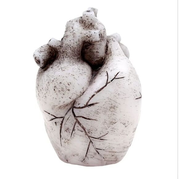 Halloween HUMAN HEART Bleeds Flowing RED Wax Candle Party Decor Spooky 5" - Picture 7 of 7